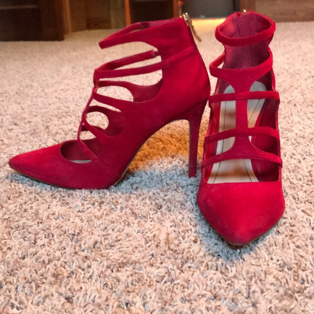 BCBGeneration Red Strappy Heels